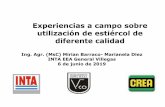 Experiencias a campo sobre utilización de estiércol de ...creaoestearenoso.org.ar/wp-content/uploads/2019/06/4-Miram-Barra… · Ing. Agr. (MsC) Mirian Barraco- Marianela Diez INTA