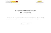 PLAN ESTRATÉGICO 2019 - 2022...Plan Estratégico 2019 - 2022 Página 7 de 44 2 Antecedentes El Colegio de Ingenieros Topógrafos de Costa Rica (CIT) se creó mediante la Ley N 5361