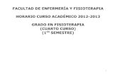FACULTAD DE ENFERMERÍA Y FISIOTERAPIA HORARIO CURSO ACADÉMICO 2012-2013 …enfermeriayfisioterapia.uca.es/wp-content/uploads/2017/... · 2017-03-24 · horario curso acadÉmico