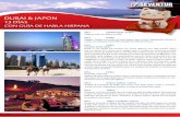 DuBAI & JAPóN 13 DíASseventur.com/pdf/dubai_japon.pdf · 2018-12-27 · día 4 duBai excursión safari 4x4 Mañana libre para disfrutar la playa o hacer compras en los centros comerciales
