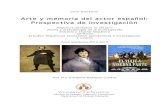 Arte y memoria del actor español: Prospectiva de investigaciónparnaseo2.uv.es/blogtheatrica/wp-content/uploads/... · Arte y memoria del actor español: Prospectiva de investigación