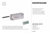 AK ECA 4410 - HEIDENHAIN · AK ECA 4410 10/2016 Instrucciones de montaje Para el montaje del tambor de graduación, por favor considerar las instrucciones separadas. Cabezal captador