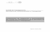 Comité de Transparencia Secretaría de Comunicaciones y … · 2019-03-29 · 6 Lineamientos de integración y funcionamiento del Comité de Transparencia de la Secretaría de Comunicaciones