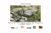 Plan de Recuperación de Especie 2002-2007grupojaragua.org.do/documents/Cricordi_recovery_plan2002...(8) especies, cinco de ellas están catalogadas en la Lista Roja como en Peligro