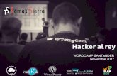 Hacker al rey - Tomás Sierra · 2017-11-15 · Utiliza un antivirus online Descarga todos tus archivos y pasa varios antivirus Utiliza un plugin de escaneo de seguridad @TomyCant