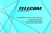 anuário | 2017 ANUÁRIO TELECOM 2017 · palmente no segmento de B2B, que registrou que-da de 3,5% comparado a 2015. E o mercado de B2C praticamente não cresceu. Com o aumento do