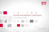 Portal Inmobiliario Cambiavit - CMIC€¦ · El portal inmobiliario es un servicio para los Derechohabientes del Infonavit que permite comercializar la vivienda más adecuada a sus