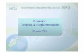Comisión Técnica & Reglamentación - AEDA · 2019-07-17 · deberá aplicarse a partir de 1 de junio de 2015. Pendiente para una nueva adaptación 4ª revisión. ... Como base y