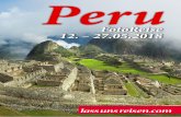 Peru - lass uns reisen · Aguas Calientes – Machu Picchu – Cuzco – Lima – Wien Diese Reise ist für Foto-Enthusiasten ge-plant, die Freude daran haben, Bilder zu gestalten.