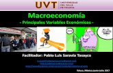 Principales Variables Económicas · Otras variables macroeconómicas importantes • Aunque el PIB es la variable macroeconómica más importante, hay otras variables muy relevantes