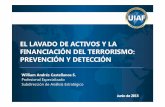 EL LAVADO DE ACTIVOS Y LA FINANCIACIÓN DEL TERRORISMO ...€¦ · análisis de inteligencia Casi 1.200 empleos Se podría construir 7.7% de la malla vial de Bogotá 1.350 viviendas