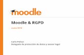 Moodle & RGPD · Derecho de acceso (los interesados tienen derecho a acceder a sus datos personales) ... RGPD se soporta en Moodle principalmente a través de plugins (y algunos cambios