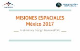 México 2017 MISIONES ESPACIALES · Como base de los cálculos descriptivos del cohete se utilizó el Teorema de transporte de Reynolds aplicado en el flujo de cantidad de energía,
