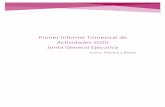 Primer Informe Trimestral de Actividades 2020 Junta ...€¦ · 2.1 Resumen cuantitativo ... PRIMER INFORME TRIMESTRAL 2020 JUNTA GENERAL EJECUTIVA 2 1. Presentación El informe se
