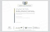 MUNICIPAL - San Luis Potosí · esfuerzo del Gobierno Municipal por alcanzar una sociedad con bienestar, prosperidad y seguridad. Las líneas de acción que componen el Plan Municipal