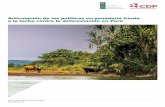 Articulación de las políticas en ganadería frente a la ...€¦ · podría generar un fuerte impacto ambiental y un aumento de la deforestación en el país, ... considera a CDP