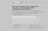 Diversidad de género en los consejos de administración: El ... · sidad de género en el gobierno corporativo de las empresas españolas cotizadas, de las norma- tivas y regulaciones