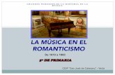 LA MÚSICA EN EL ROMANTICISMO...2019/05/05  · Durante el romanticismo se sigue componiendo ÓPERA, aunque hay que destacar dos corrientes contrapuestas. ÓPERA ITALIANA La ópera