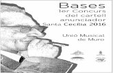 del cart ell anunciador - uniomusicalmuro.org€¦ · Santa Cecília 2016 . ... imatge del cartell del concert i programa de mà de la celebració de la festivitat de Santa Cecília