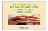 ESTADISTICAS DE MATRIMONIOS Y DIVORCIOS 1950-1992internet.contenidos.inegi.org.mx/contenidos/...Presentación El Instituto Nacional de Estadística, Geografía e Informática (INEGI),