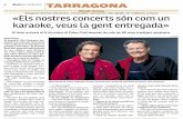 Ramón Arcusa «Els nostres concerts són com un karaoke ...duodinamico.com/ENTREVISTA_MES_TARRAGONA.pdf · 6 diarimés 25/09/2015 TARRAGONA Joan Antoni Torreblanca Sobre el petit