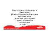 Convergencia, Unificación y Sustitución El reto de las ... · El reto de las comunicaciones empresariales Carlos Silva Ponce de León Director de Productos Empresariales. IUSACELL.