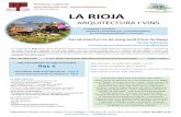 LA RIOJA - Te de Tertulia · 2018-01-08 · LA RIOJA ARQUITE TURA I VINS Del 28 d’abril a l’01 de maig 2018 (Pont de Maig) TE DE TERTÚLIA 28/04 BARCELONA -SAN MILLÁN DE LA COGOLLA