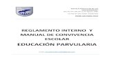 EDUCACIÓN PARVULARIA - Colegio San Bernardocolegiosanbernardo.cl/wp-content/uploads/2020/03/Reglamento-Parv… · educación parvularia f) Resolución exenta Nº 2515, de 2018 del