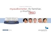 Introducción al MADSEN Astera myaudiometer. Es familiar, y ...€¦ · Interpretación y comparación de audiogramas Compare audiogramas an-teriores o curvas específicas de su elección.
