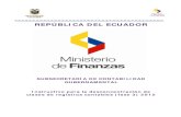 REPÚBLICA DEL ECUADOR · DE LA REPUBLICA DEL ECUADOR 5 INSTRUCTIVO PARA LA DESCONCENTRACIÓN DE CLASES DE REGISTROS CONTABLES (Fase 3) 2012 Dirigido a: Entidades de gobierno central,