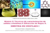 SIMETRIA EN CRISTLAES Isolidoscristalinos.qi.fcen.uba.ar/docs/ClaseX_Simetría_en_cristales.pdf · ROTO-REFLEXIÓN: producto de la rotación por la reflexión con respecto al plano