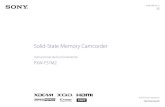 Solid-State Memory Camcorder · Tarjeta de memoria XQD BP-U30 (suministrado), BP-U60, BP-U60T, BP-U90 Batería Adaptador de CA XDCA-FS7 Unidad de extensión MRW-E80 Lector de tarjetas