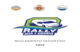 PRINCIPIOS GENERALES - Rally Mar y Sierras · Reglamento Deportivo Campeonato Rally Mar y Sierras 2016 2 Aplicable desde el 01/01/2016 CAMPEONATOS, PUNTOS, PARTICIPANTES, LICENCIAS