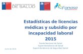 Estadísticas de licencias médicas y subsidio por incapacidad … · 2017. 2. 8. · Licencias Médicas de Origen Común Tramitadas Número de LM según sistema de salud FONASA e