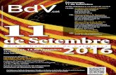 ACTES CENTRALS A LA PLAÇA DE LA VILA Núm. 354 SETEMBRE … · 2016. 9. 2. · ACTES CENTRALS A LA PLAÇA DE LA VILA 10.30h Concert de música popular i tradicional catalana a càrrec