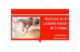 Nutrición en el Lactante menor de 3 meses · Alimentación del lactante menor de 6 meses Lactancia materna exclusiva. Reflejo de succión y deglución. Reflejo de extrusión hasta