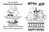 Save the Date: Christmas Banquetbabcockonline.com/.../09/October_2019_Activity_Calendar.pdf2019/10/09  · Happy Halloween! Thursday, October 31st at 10:30 AM Party With Cam Denomme