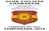 CLUB CICLISTA CHAMARTÍN€¦ · Diplomas de honor de la Federación Castellana de Ciclismo - 1960 y 1961. Trofeo al Mérito Deportivo de la D.N.E.F. y D. - 1975 Medalla de Oro de