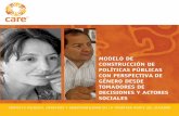 MODELO DE CONSTRUCCIÓN DE POLÍTICAS PÚBLICAS CON PERSPECTIVA DE GÉNERO … · 2020. 7. 26. · • Comisiones de Igualdad y Género de los GAD. • Organizaciones sociales de