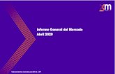 Informe General del Mercado Abril 2020 - XM S.A. E.S.P. Mensuales de Anlisis del Mercado/00_Gen… · Informe Mensual de Demanda de Energía Abril 2020. Todos los derechos reservados