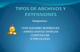 Integrantes: EVIS NAVARRO RODRIGUEZ ANNES CHAVEZ …€¦ · INTRODUCCION Saber sobre extensiones de archivos, como manejarlos, conocer como están distribuidos en nuestro ordenador