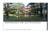 Memoria de actividad - incar.csic.es€¦ · Xerolutions, S.L., enterprise promoted by Ana Arenillas and Angel Menéndez selected for the Repsol Entrepreneur Fund. Also worthy of