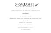 UNIVERSIDAD CASTRO CARAZO VICERRECTORADO …...UNIVERSIDAD CASTRO CARAZO VICERRECTORADO DE SERVICIO AL ESTUDIANTE REGISTRO REGLAMENTO (RG) Reglamento interno para el proceso de matrícula