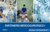 ENFERMERÍA MEDICOQUIRÚRGICO I · LA ENFERMERÍA MEDICOQUIRÚRGICA La enfermería medico quirúrgica se centra en la respuesta del paciente adulto a alteraciones reales o potenciales