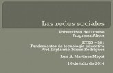 Universidad del Turabo Programa Ahora ETEG 501 …fundamentosdelateceducativa.weebly.com/uploads/2/1/...Definir el concepto de redes sociales. Desarrollo de las redes sociales en la