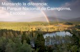 Marcando la diferencia: El Parque Nacional de Cairngorms, Escocia€¦ · Escocia . 1. Objetivos de Parques Nacionales en Escocia: •Conservación del patrimonio natural y cultural