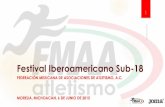 Festival Iberoamericano Sub-18 - Resultados On Line..."FESTIVAL IBEROAMERICANO SUB-18" EL CUAL SE REALIZARÁ BAJO LAS SIGUIENTES BASES: 1.- INFORMAClóN GENERAL. Ciudad de Morelia,