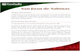 San Juan de Sabinas - Gobierno De Coahuila · El 13 mayo de 1869 se pronunció el decreto por el que se erige un nuevo municipio con el nombre de San Juan de Sabinas. El 24 de noviembre