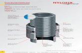 Características¡logo NYLOFIX Racord.pdf · Características SISTEMA NYLOFIX PLUS (Patentado en todo el mundo) Fácil: Montaje y desmontaje instantáneos Seguro: Fijación del tubo