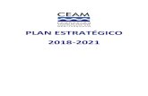 PLAN ESTRATÉGICO 2018-2021 - CEAM · De la evaluación del Primer Plan Estratégico (2015-2017) resulta que la Fundación ha alcanzado el 80 % de previstas. Las desviaciones se han